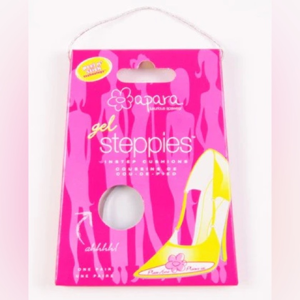 Apara Gel Steppies Invisible Cushion Insoles Foot Pads One Pair